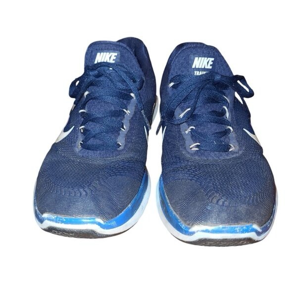 Nike Blue Men s Running Shoes Free Trainer V7 898053400 Blue Sneakers Men s 7 - Picture 3 of 4
